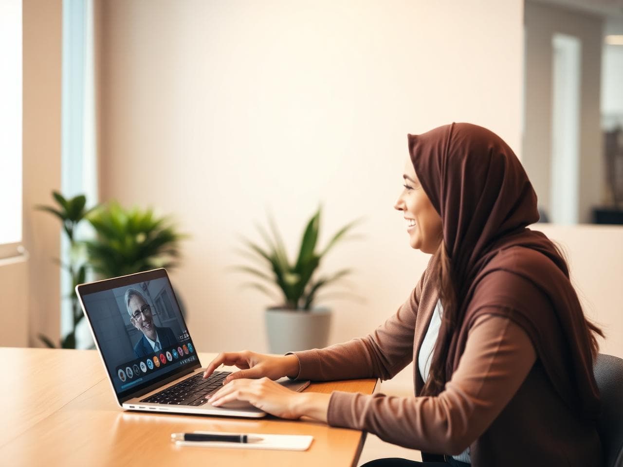 A learner in an academic mentoring conversation